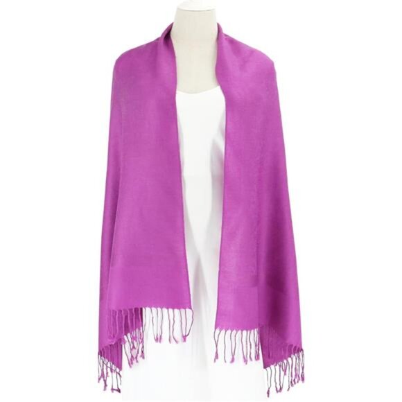 Silky Paisley Pashmina Shawl Scarf-Women's Soft Double-side Jacquard - Picture 6 of 6